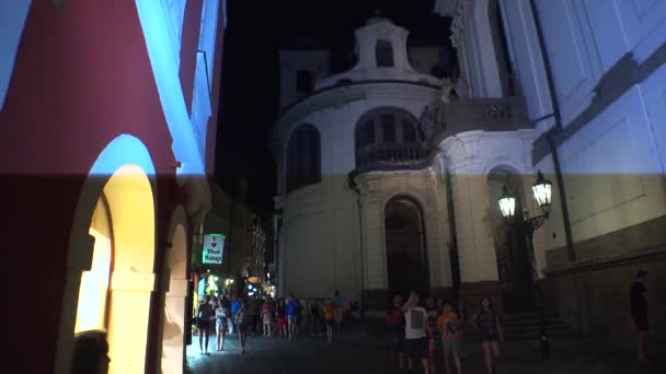 Prag Das Alte Prag Architektur Alte Häuser Straßen Und Stadtviertel — Stockvideo