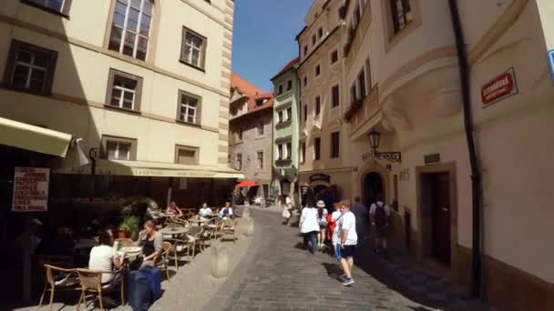 Praag Tsjechië Summer 2015 Praag Oud Praag Architectuur Oude Huizen — Stockvideo