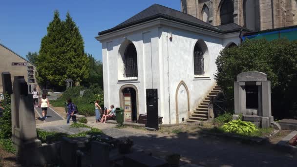 Iglesia Kirk Osario Kostnice República Checa Kutna Hora Sedlec Video — Vídeo de stock