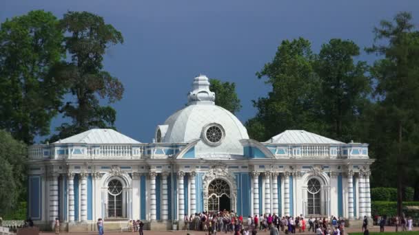 Grotta Pushkin Catherine Park Sarskoye Selo Architettura Monumenti Palazzi Video — Video Stock