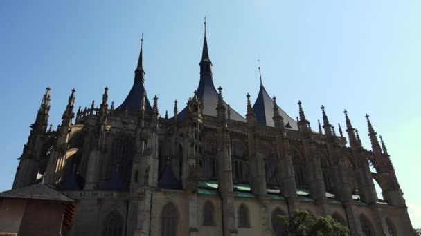 Église Vierge Varvara Barbara Kutna Hora Vidéo Uhd — Video