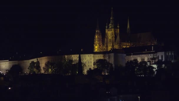 Prague Old Prague Architecture Old Houses Streets Neighborhoods Night Czech — Stock Video