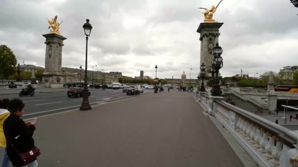 Paris Architecture Attractions Old Houses Streets Neighborhoods Iconic Locations Shot — Stock Video