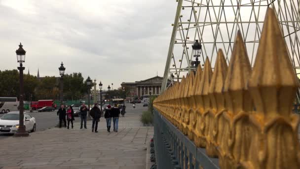 Paris Architektur Sehenswürdigkeiten Alte Häuser Straßen Und Stadtviertel Ikonische Orte — Stockvideo