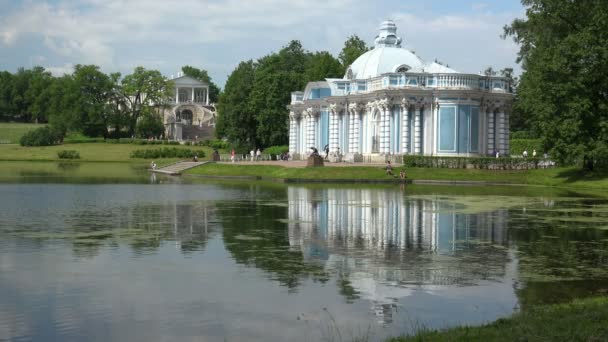 Grotte Pushkin Catherine Park Tsarskoje Selo Arkitekturen Monumentene Palasser Video – stockvideo