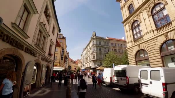 Praga República Checa Verano 2015 Praga Vieja Praga Arquitectura Casas — Vídeos de Stock