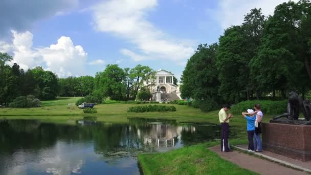 Galerie Cameron Pushkin Catherine Park Carskoye Selo Architektura Památky Paláce — Stock video