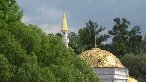 Baño Turco Pushkin Catherine Park Tsarskoye Selo Arquitectura Los Monumentos — Vídeos de Stock