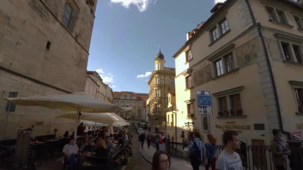 Prag Tjeckien Summer 2015 Prag Gamla Prag Arkitektur Gamla Hus — Stockvideo