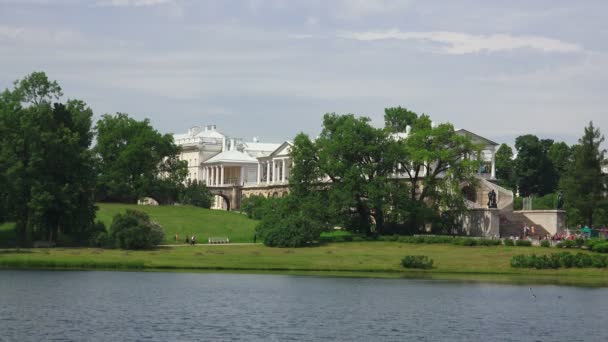 Galería Cameron Pushkin Catherine Park Tsarskoye Selo Arquitectura Los Monumentos — Vídeo de stock