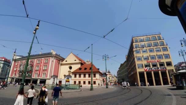 プラハ チェコ共和国 2015年夏 プラハ 旧プラハ 古い家 通りや地区 チェコ共和国 Uhdでのビデオ — ストック動画
