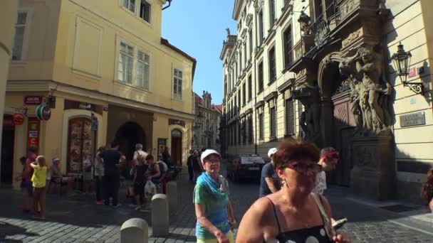 Prague Czech Republic Summer 2015 Praha Old Praha Arsitektur Rumah — Stok Video