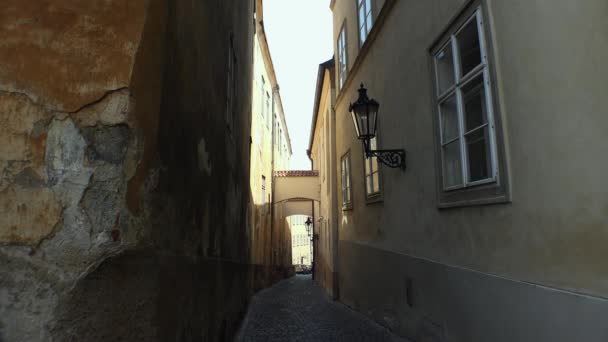 Praga Stara Praga Architektura Stare Domy Ulice Dzielnice Czechy Film — Wideo stockowe