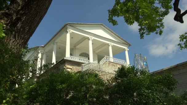 Galleria Cameron Pushkin Catherine Park Sarskoye Selo Architettura Monumenti Palazzi — Video Stock