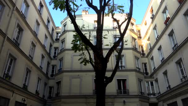 París Arquitectura Atracciones Casas Antiguas Calles Barrios Lugares Icónicos Disparo — Vídeos de Stock