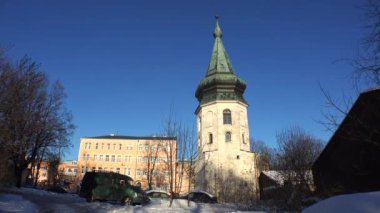 Vyborg. Old buildings, architecture, landmarks. Video in 4K, UHD. Real time.