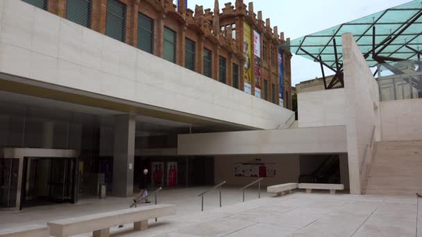 卡萨拉莫纳的Caixaforum博物馆 西班牙巴塞罗那 Uhd视频 — 图库视频影像