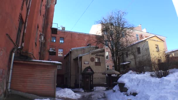 Vyborg Clădiri Vechi Arhitectură Repere Video Uhd Timp Real — Videoclip de stoc