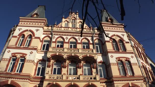 Vyborg Old Buildings Architecture Landmarks Video Uhd Real Time — Stockvideo