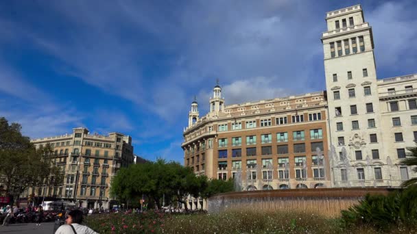 巴塞罗那的老喷泉西班牙 Uhd视频 — 图库视频影像