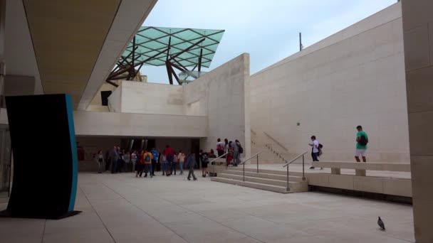 Muzeum Caixaforum Casaramona Barcelona Hiszpania Film Rozdzielczości Uhd — Wideo stockowe