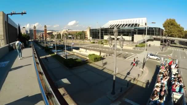 Barcelona Espanha Arquitetura Casas Antigas Ruas Bairros Vídeo Uhd — Vídeo de Stock