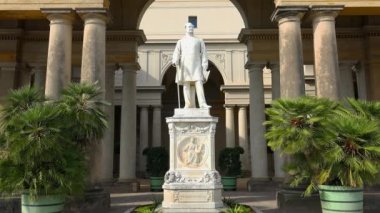 Friedrich Wilhelm IV anıtı. Potsdam. Almanya. 4K 'da video, UHD