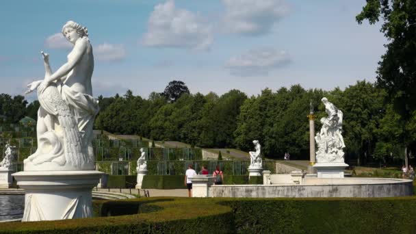 Vacker Gammal Staty Parken Potsdam Tyskland Video Uhd — Stockvideo