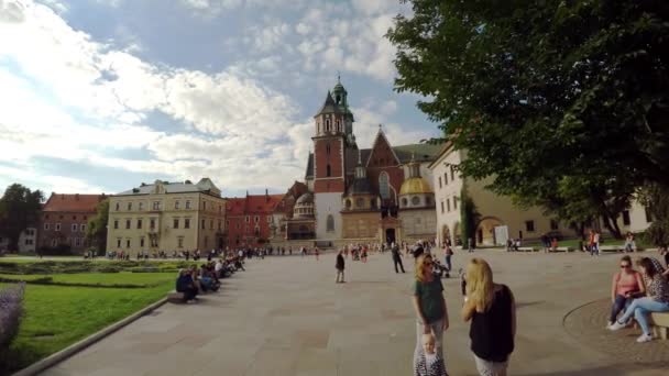 Wawel Kathedraal Wawel Hill Krakau Polen Video Uhd — Stockvideo