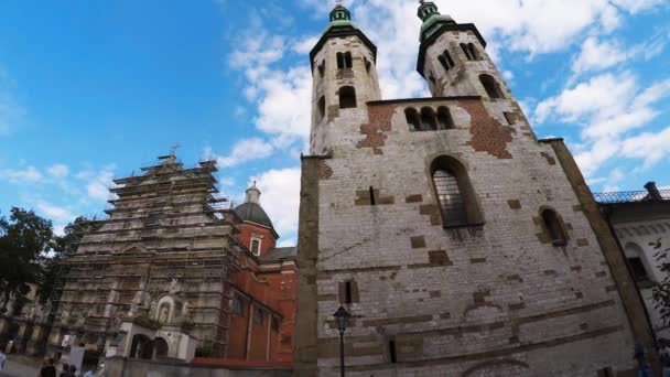 Iglesia Católica San Bernardino Siena Cracovia Polonia Video Uhd — Vídeo de stock