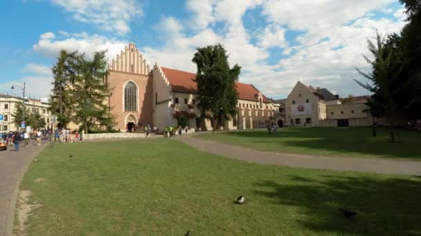 Katholische Kirche Bernardino Von Siena Krakau Polen Video Uhd — Stockvideo