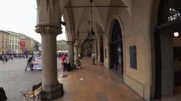 Cloth Hall Cracovie Galerie Pologne Vidéo Uhd — Video