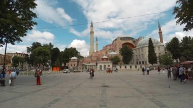 İSTANBUL, TURKEY - YAZ 2017: Aya Sophia Camii. İstanbul. Hindi. 4K 'da video, UHD