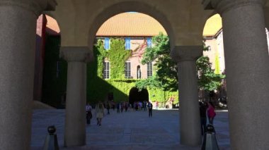 Stockholm Belediye Binası. İsveç. 4K 'da video, UHD