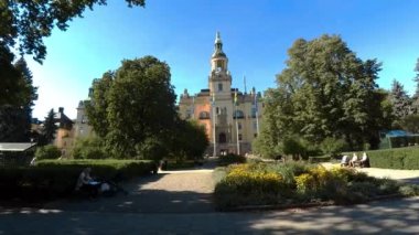 Stockholm 'deki kilise. İsveç. 4K 'da video, UHD
