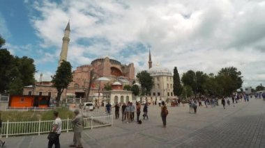İSTANBUL, TURKEY - YAZ 2017: Aya Sophia Camii. İstanbul. Hindi. 4K 'da video, UHD