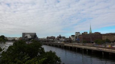 Stockholm Merkez İstasyonu. İsveç. 4K 'da video, UHD