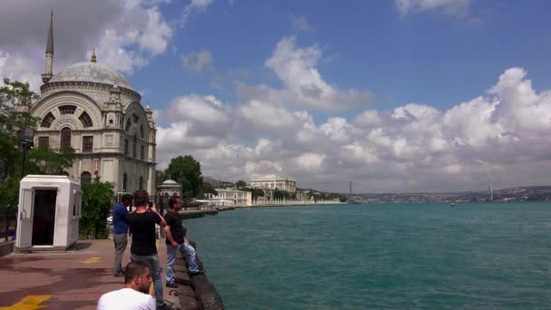 Istanbul Turkije Summer 2017 Dolmabahce Paleis Istanbul Turkije Video Uhd — Stockvideo