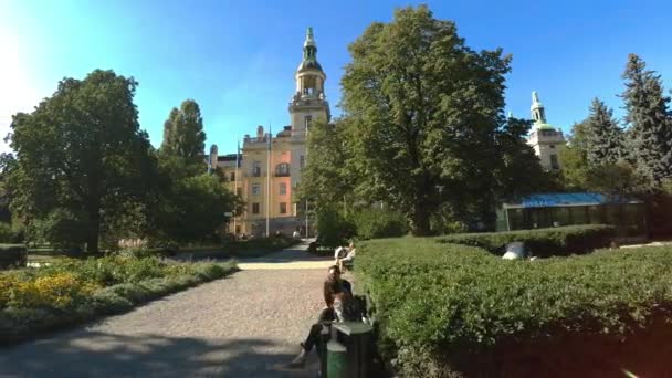 Kerk Stockholm Zweden Video Uhd — Stockvideo