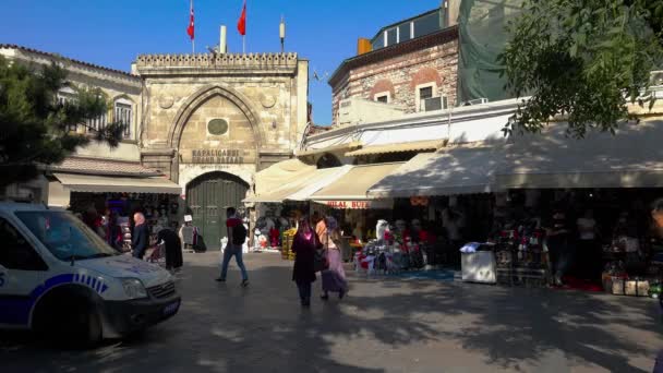 伊斯坦布尔 土耳其 2017年夏季 伊斯坦布尔市中心的大巴扎市场 土耳其 Uhd视频 — 图库视频影像