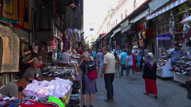 イスタンブール トルコ 夏2017 グランドバザール イスタンブールの中心部の市場 トルコだ Uhdでのビデオ — ストック動画
