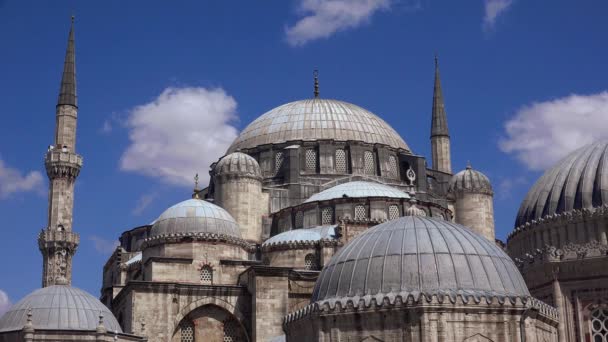 Mezquita Sehzade Estambul Turquía Disparo Ultra Alta Definición Uhd — Vídeos de Stock