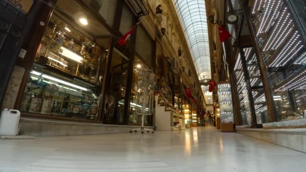 Istanbul Turkey Summer 2017 Gallery Shopping Arcade Istiklal Street Istanbul — 비디오