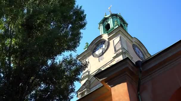 Iglesia Estocolmo Suecia Video Uhd — Vídeos de Stock