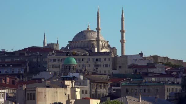 Stanbul Turkey Yaz 2017 Stanbul Merkezinde Antik Cami Hindi Video — Stok video