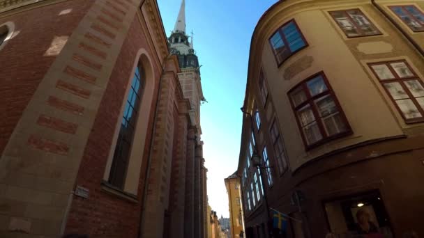 Iglesia Estocolmo Suecia Video Uhd — Vídeos de Stock