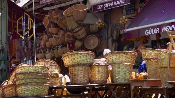 Istanbul Turkey Summer 2017 Markt Het Centrum Van Istanbul Turkije — Stockvideo