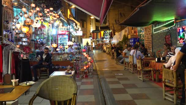 Istanbul Turquía Verano 2017 Acogedor Café Estambul Buenas Tardes Pavo — Vídeos de Stock