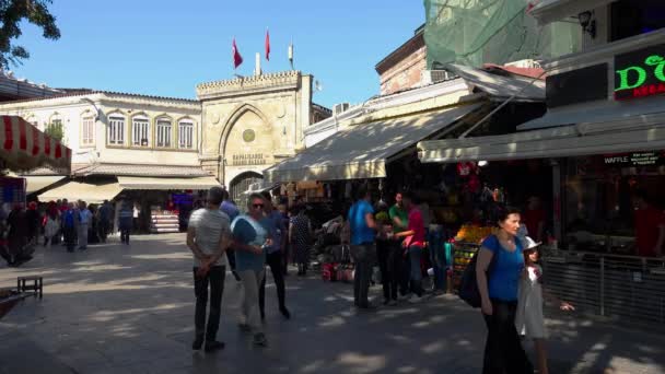 Istanbul Turkey Summer 2017 Grote Bazaar Markt Het Centrum Van — Stockvideo