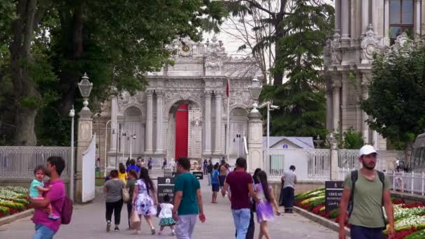 Istanbul Turquie Été 2017 Palais Dolmabahce Istanbul Turquie Vidéo Uhd — Video